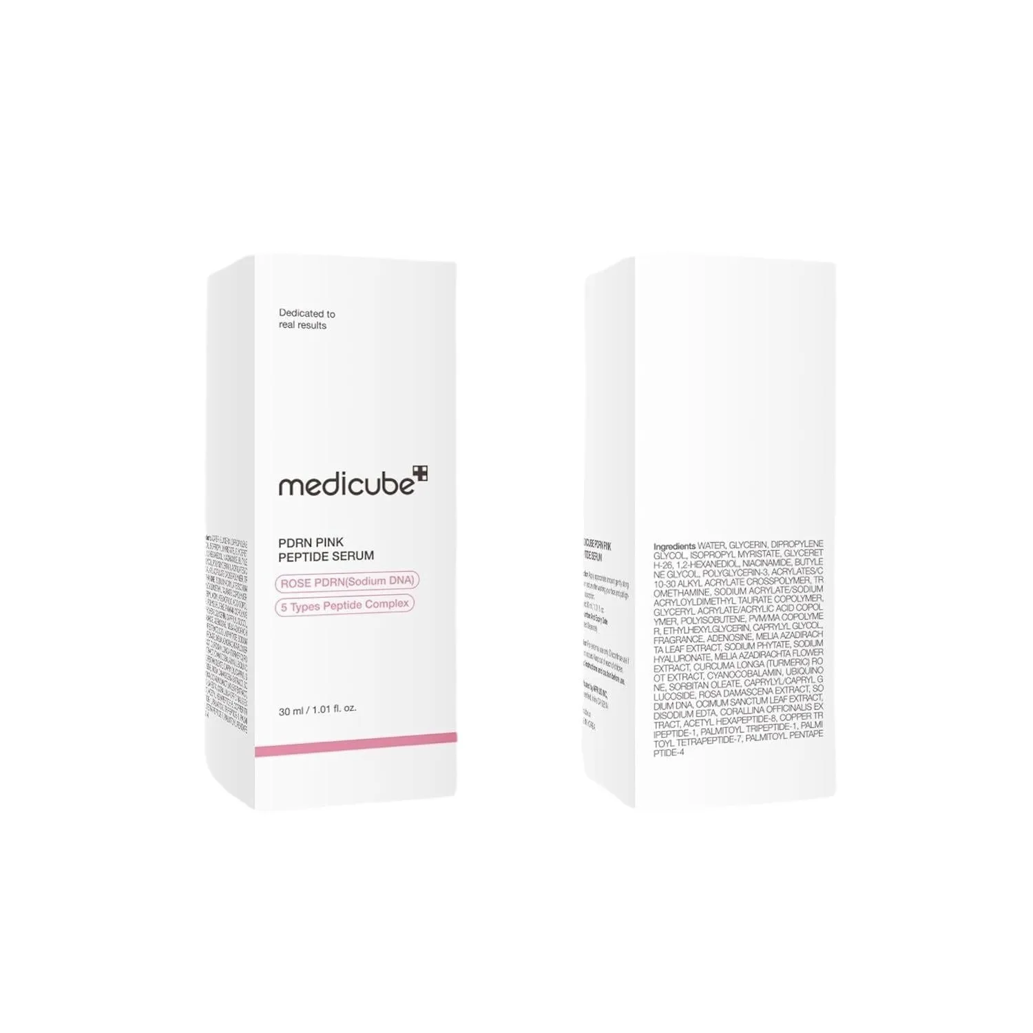Korea Skincare Medi Cubue Pdrn Pink Peptide Serum Dark Spot Correct Hydrating Moisturizing Face Serum