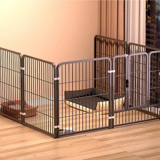 Pet dog fence Free splice fence gate indoor kennel for small to medium sized dogs pet cages houses