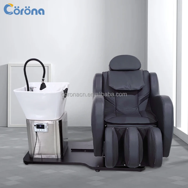 Modern Shampoo Bed Hair Salon Washing Chair Barber Shop Furniture Rotating Massage Head Spa Shampoo Chair For Salon