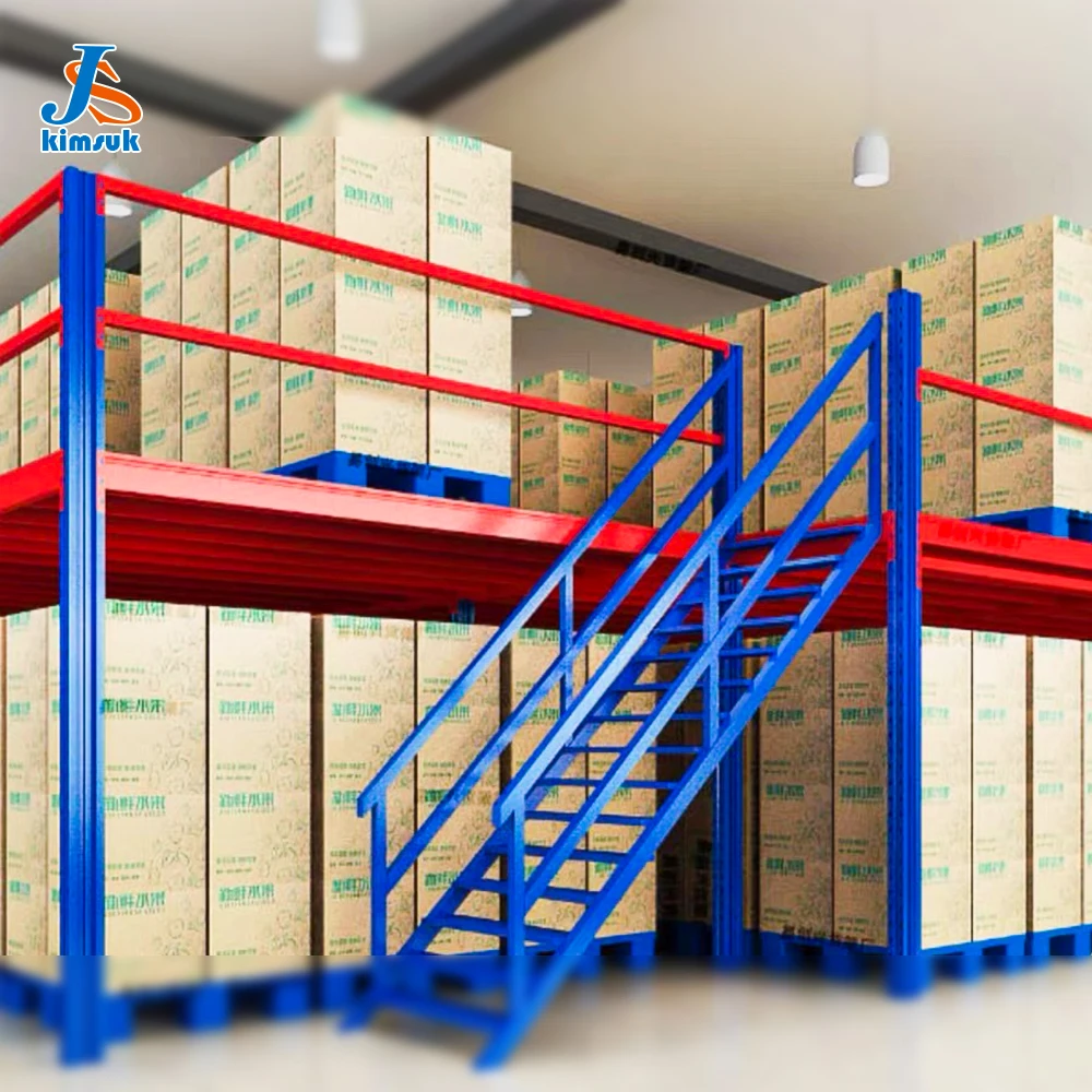 mezzanine storage tire racks steel rack heavy duty shelf for warehouse stacking racks & shelves