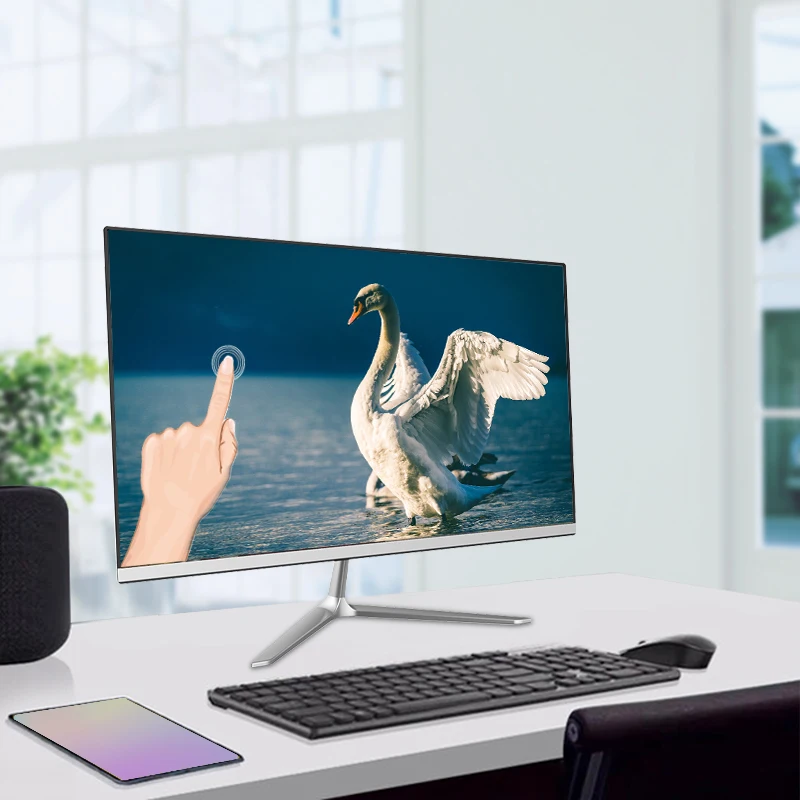 23.8 inch Full set computer core i7 industrial lcd  touch screen laptop pc gamer gaming laptops and desltop all in one pc
