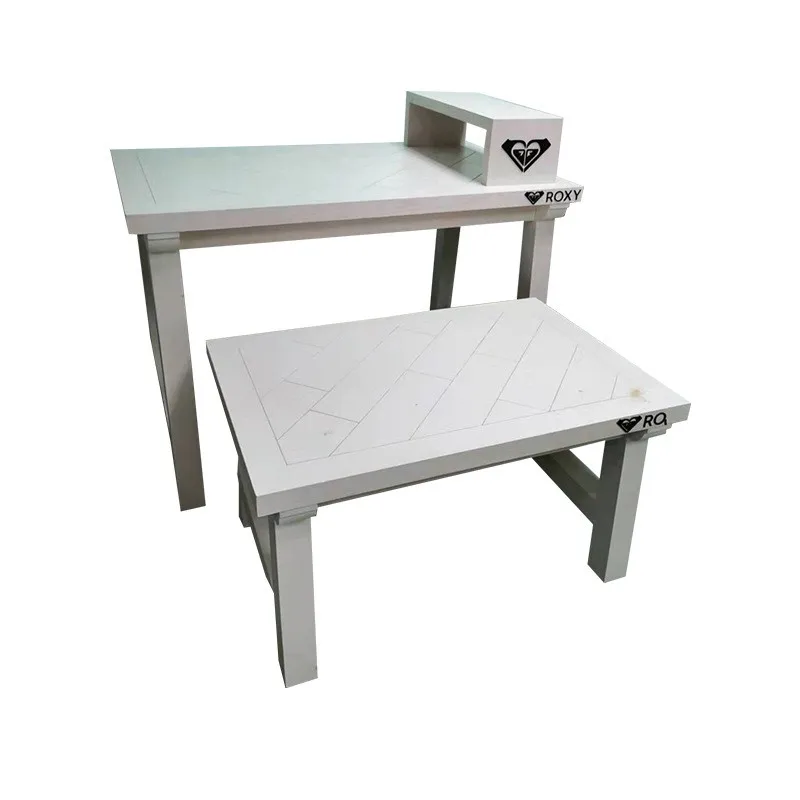 wooden High And Low twin  Display Table for exhibition