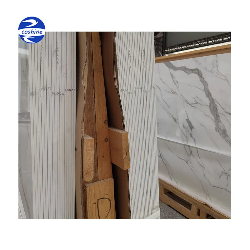 60x120 Ceramic Tile Floor 80x80 Calacatta White Grey Porcelain Small Slab