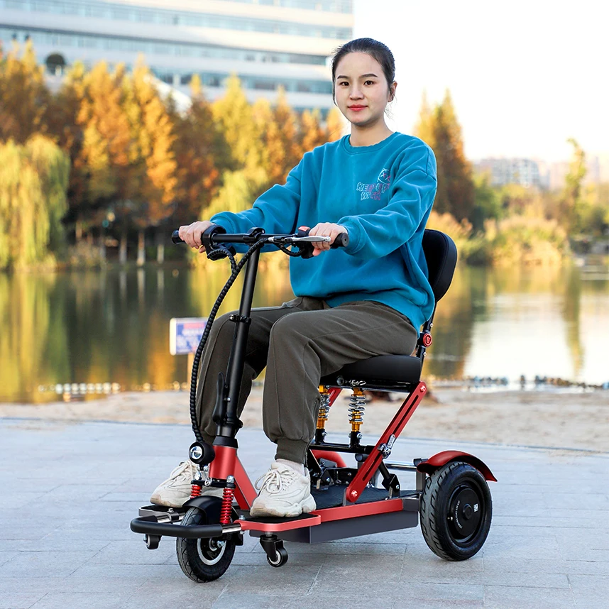 Easy Folding Electric Mobility Scooter 22km/h Powerful Motor Handicapped Lightweight Scooter for Sale