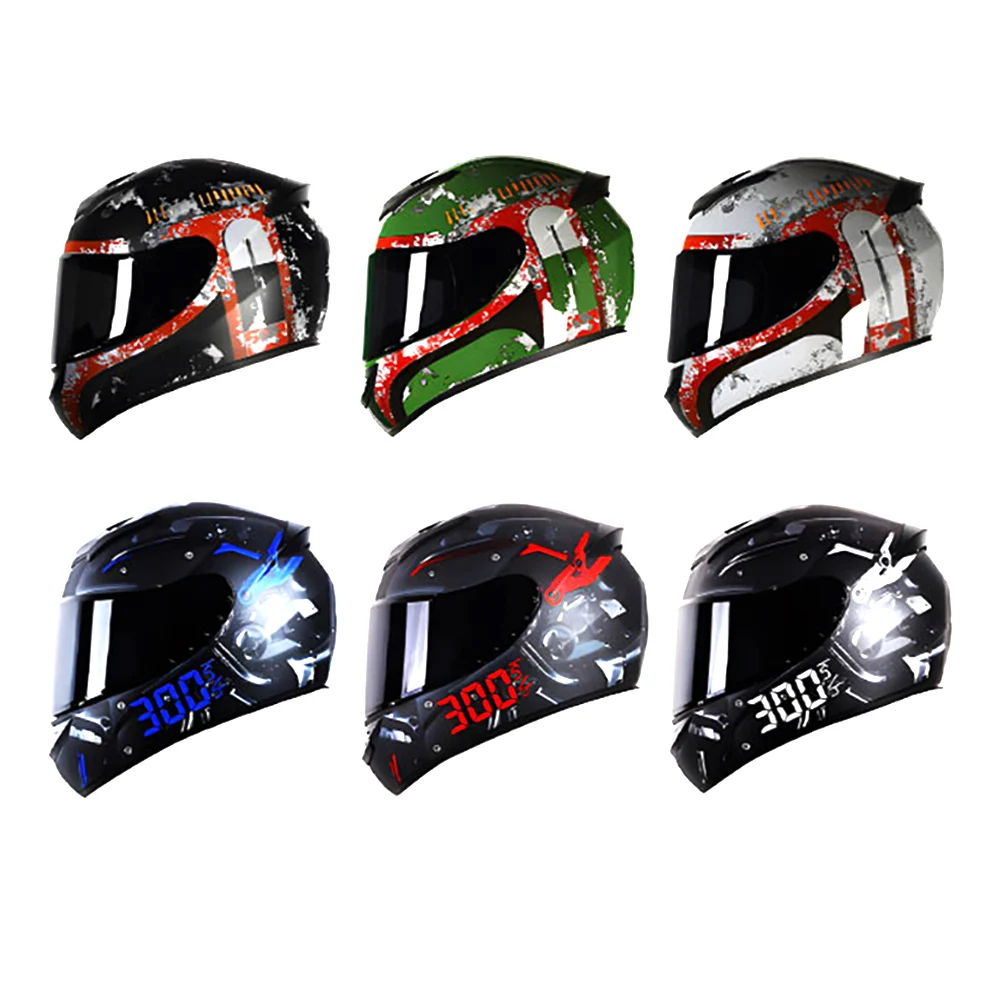 Custom Full Face Smart Bluetooth Racing Motorbike Abs DOT Adult Shoei Motocross Helmet Riding Motorcycle Accessories Helmets