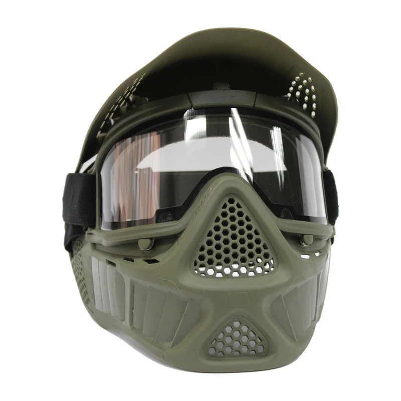 Full Head Cover Paintball Mask with Dual Pane Thermal Lens