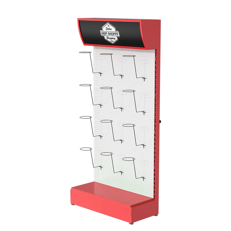 Customized Helmet Hat Cap Display Stand Baseball Cap Rack  Phone Accessories Display Rack Metal Pegboard Display Rack