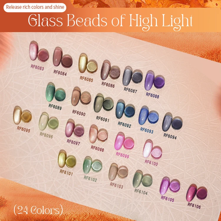 High Quality R S Nail Shiny Ceramic Cat Eye Gel High Glossy Long Lasting Manicure Custom Uv Gel Polish Nail Beauty Salon