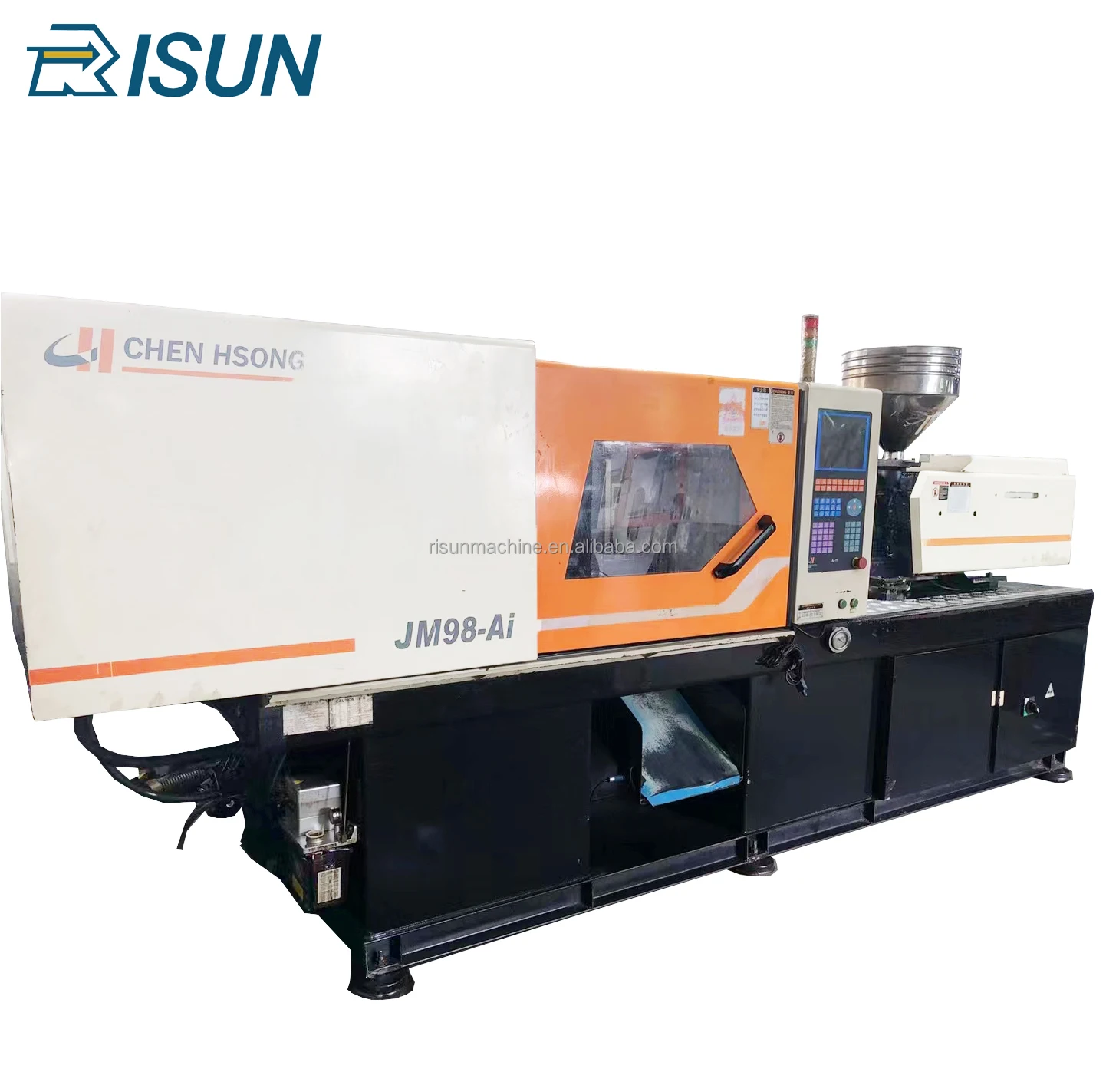 98 tons mini desktop Chenhsong plastic injection molding machine soft plug earphone/PET injection molding machine