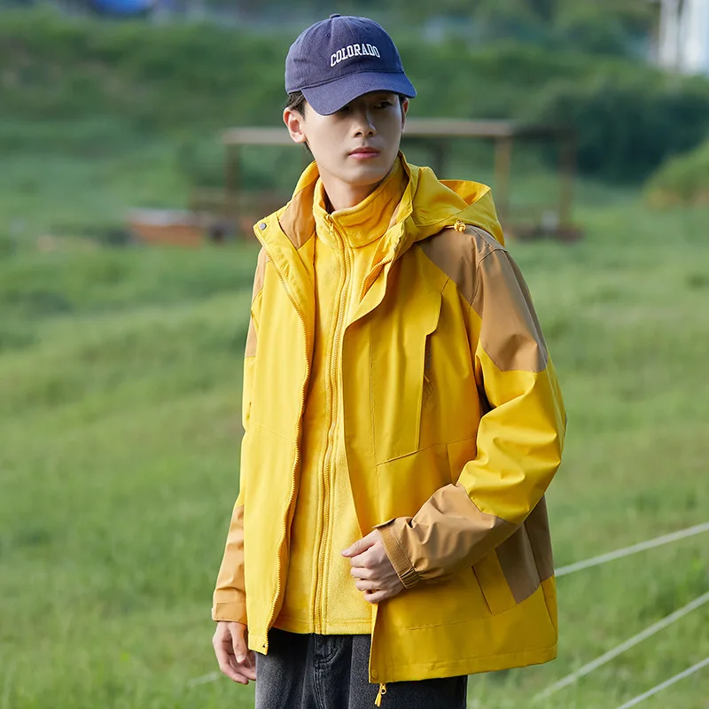 AI-MICH Winter Dismantle Water Proof Coat Man Jacket Custom Made Logo Embroidery Work Clothes Dismantle Breathable Soft Shell