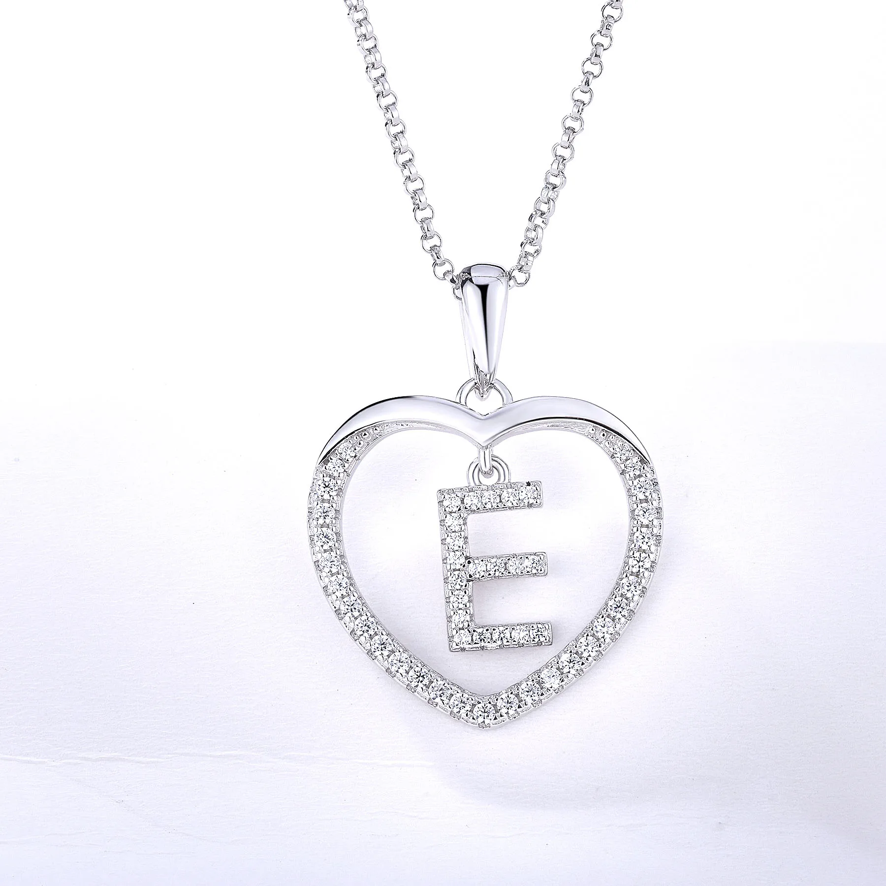 Designer from A to Z Necklace 925 Silver  Materials Gold Name Letter B  pendant Necklace Personalised Necklaces