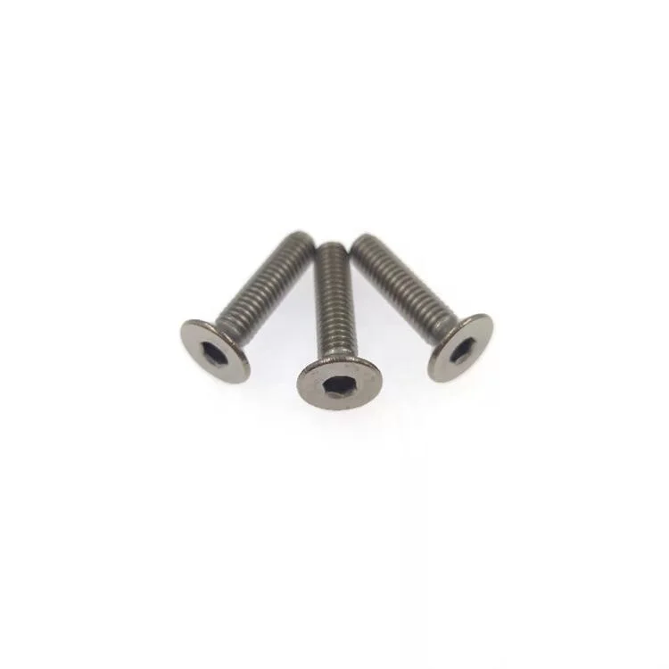 DIN7991 M2 M2.5 M3 M4 M5 M6 titanium flat hex socket countersunk head screw