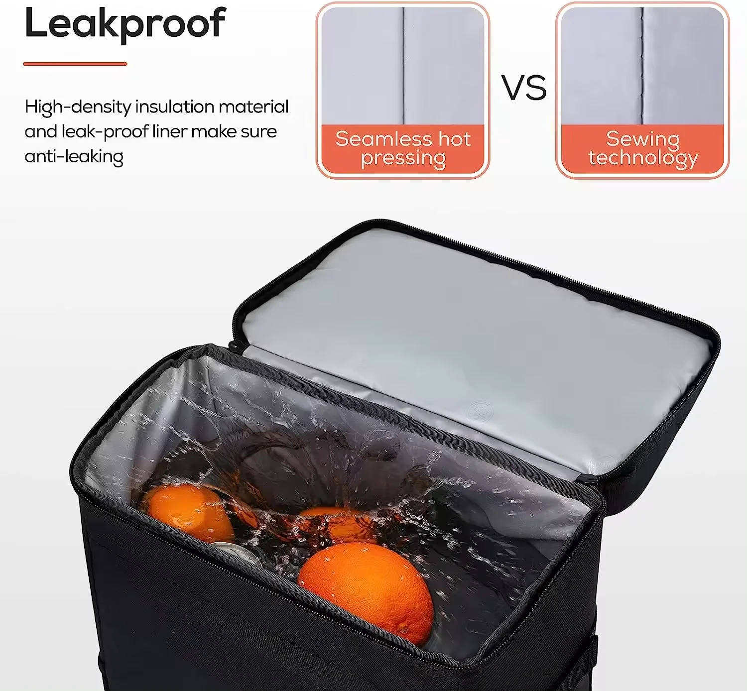 Portable Black Wholesale Customizable Backpack Cooler Bags For Hiking Fishing