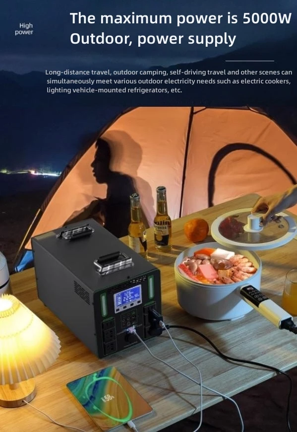 AC Generator With Solar For Camping Portable Power Station 300w To 5000w