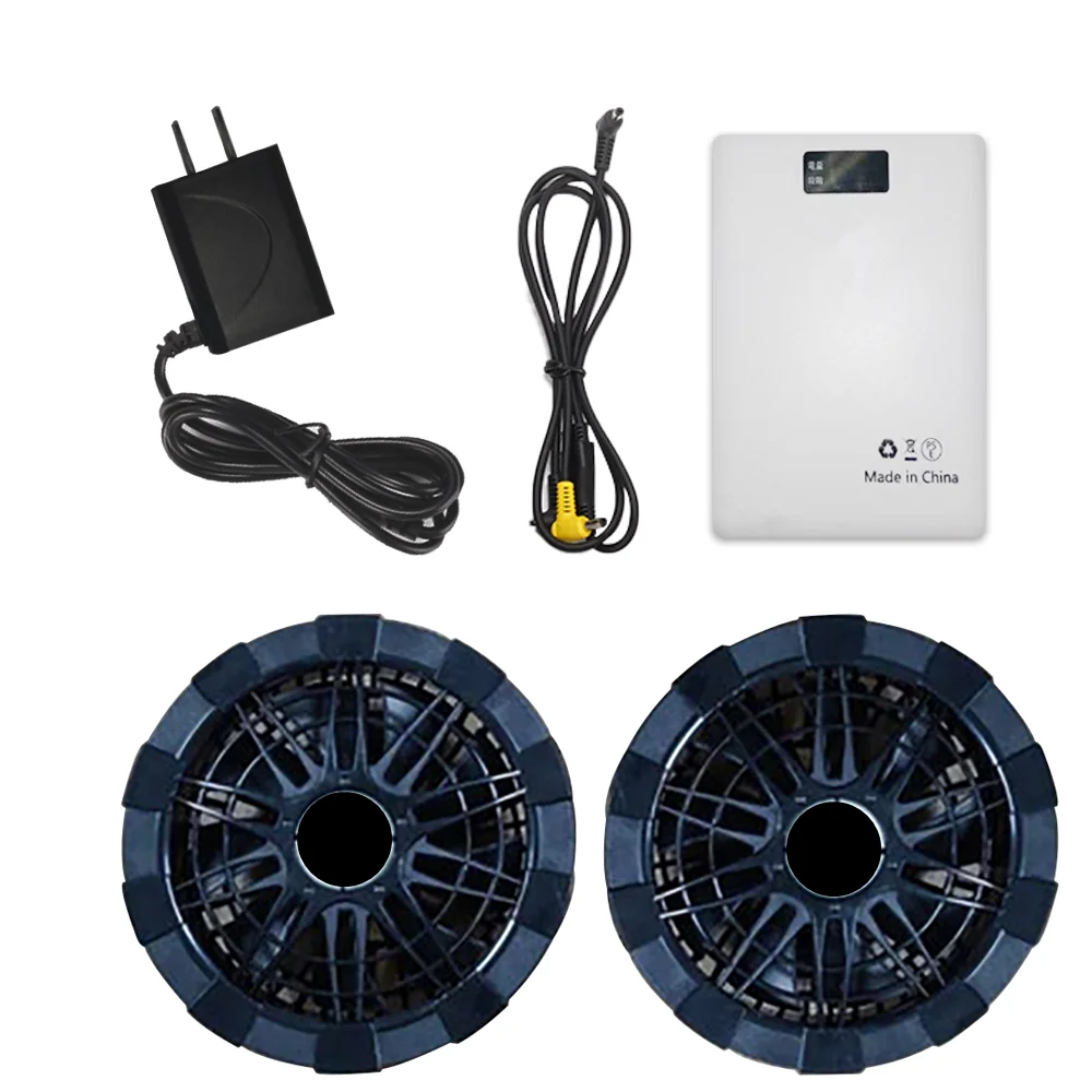 portable  summer oem fan cooling jacket 12V rechargeable battery 5000mah working air conditioner clothes