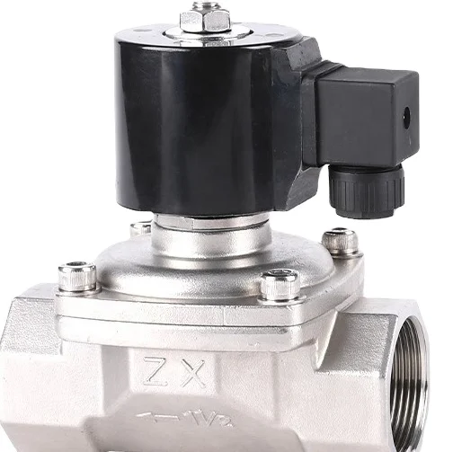 High Temperature 2 Way 110V 220V Brass Waterproof High Pressure Pneumatic Hydraulic Air Water Solenoid Valve