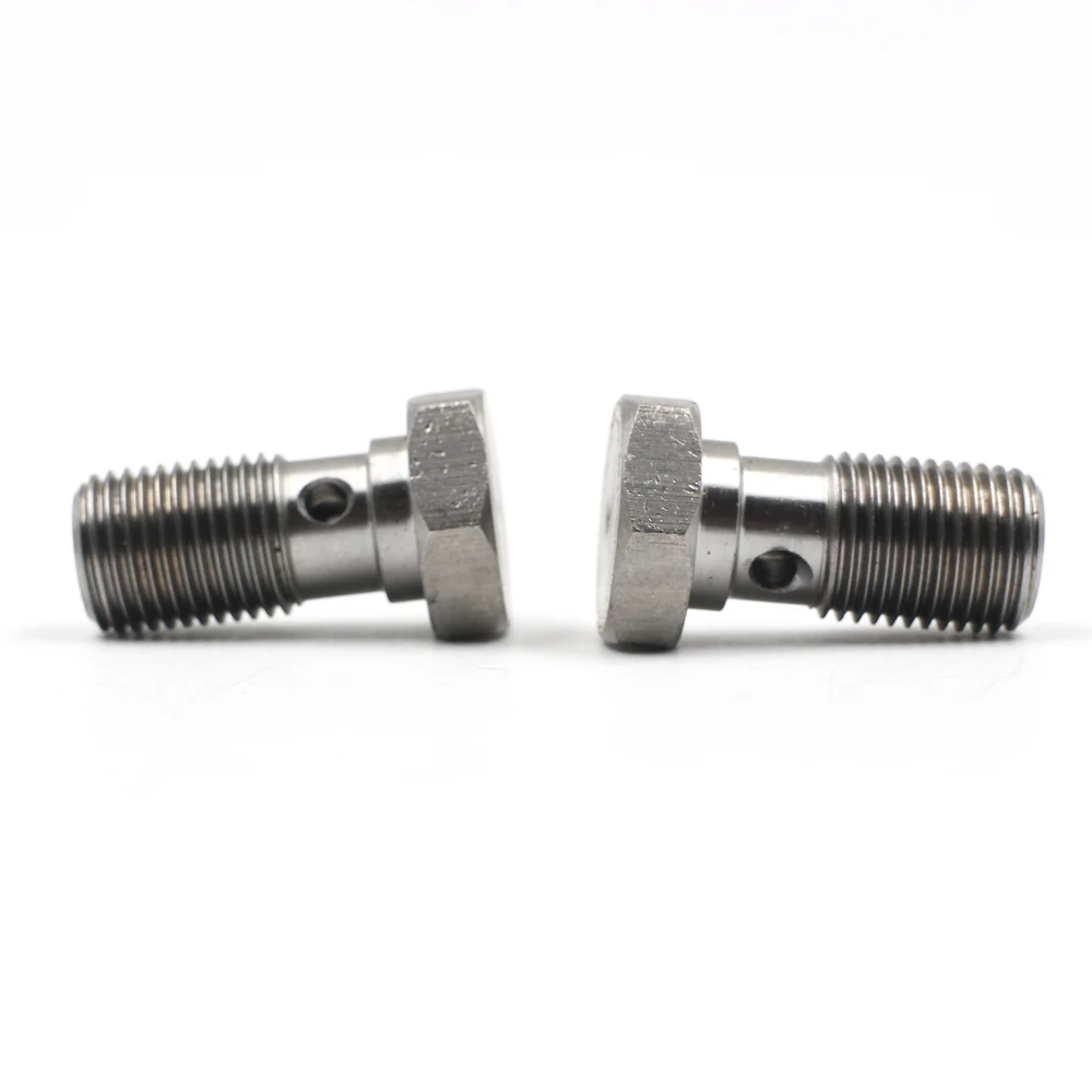 IATF16949 :2016 certifciated M10X1 and 3/8X24 carton steel or stainless steel 304 banjo single hole bolt