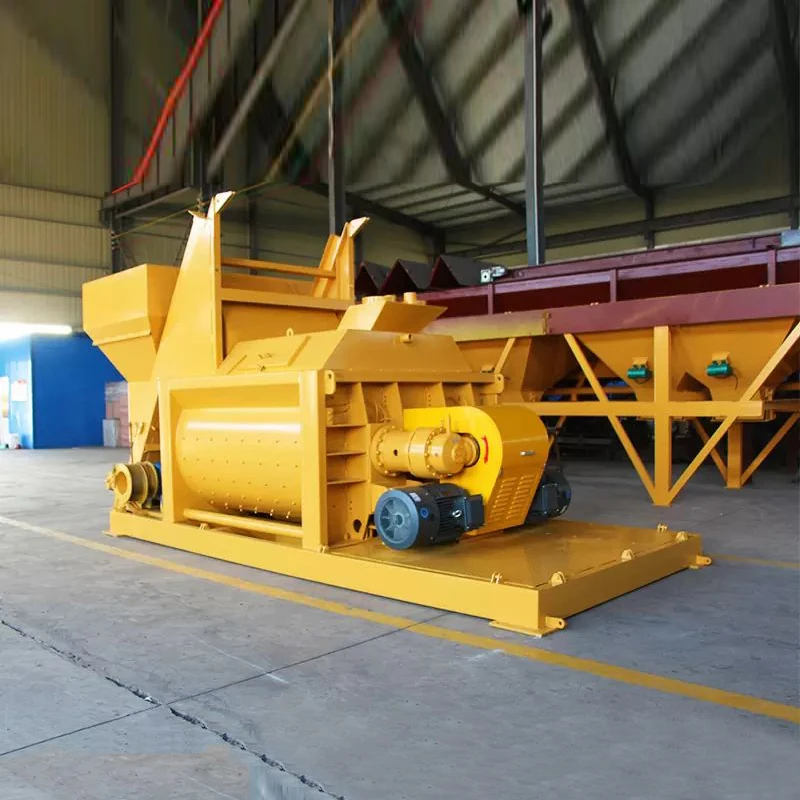 Good mixing quality, short mixing time and low energy consumption concrete mixer js1500