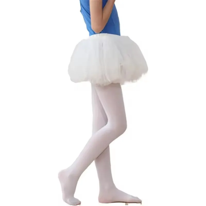 Kids Pantyhose Ballet Dance Tights For Girls Stocking Children Velvet White Pantyhose Girls Tights Professional Ballet Stockings