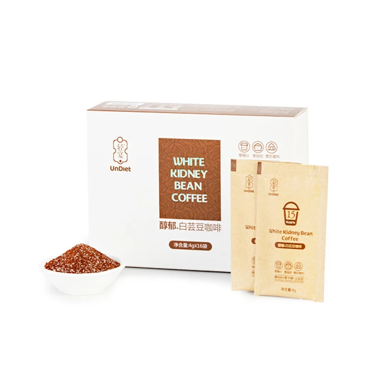 
Частная торговая марка, без жира, без сахара, белая фасоль, мгновенный кофе, Keto диетический кофе 