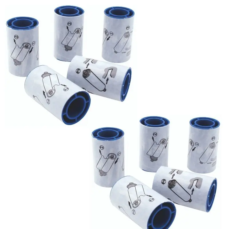 5pcs Blue Adhesive Printer Cleaning Sleeves Rollers for Daracard Cleaning Kit