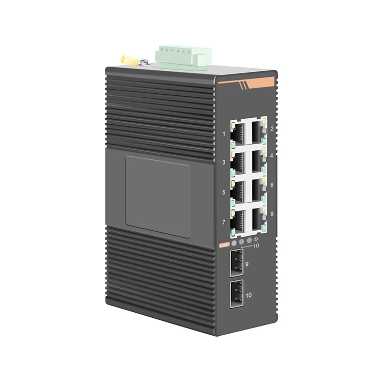 12VDC вход 24VDC Вход Промышленный 8-портовый Ethernet-коммутатор питания через