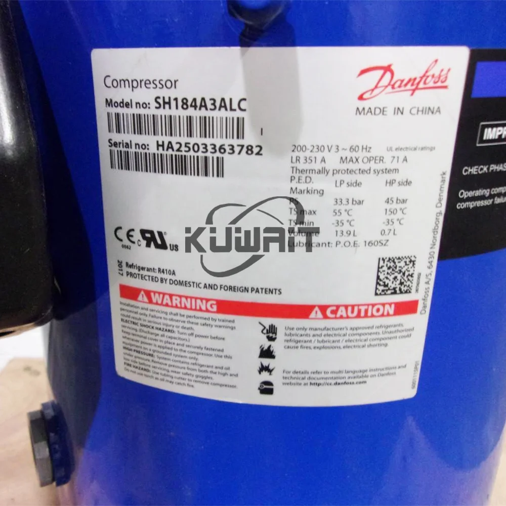 Performer 15HP Compressor SH184A3ALC  SH184A4ALC  SH184A4LLC  SH184A6ALC  SH184A7ALC  SH184A9ALC