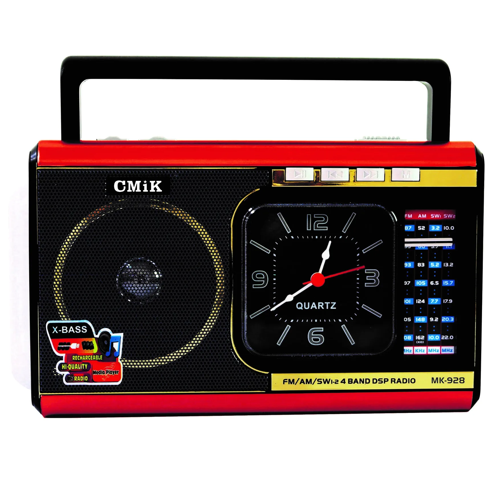 cmik MK-928 oem 2021 newest product fm radyo portatiles am fm enlaces USB and SD cards portable radio