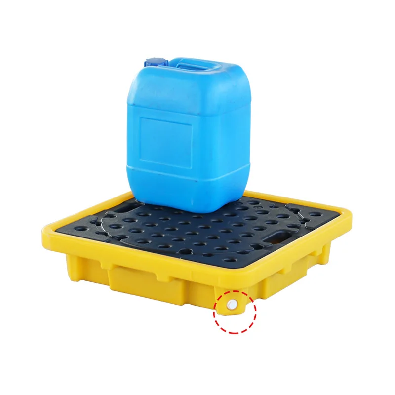 small Spill pallet 1Drum  Spill Containment Pallet Manufacturer sales Nestable Heavy Duty spill control pallet