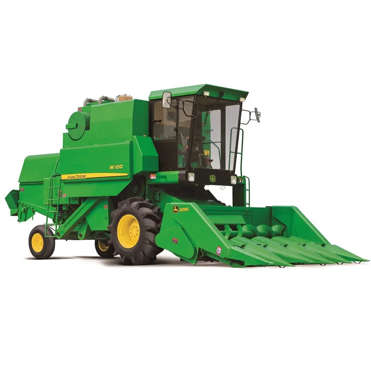 W100 combine harvester corn harvester 141 hp for farm