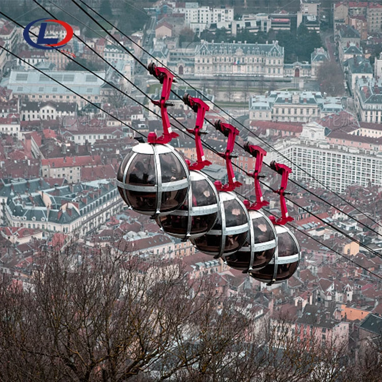 Circulating Fixed Grip Four Persons Cabin Ropeway Cableway Cable Car