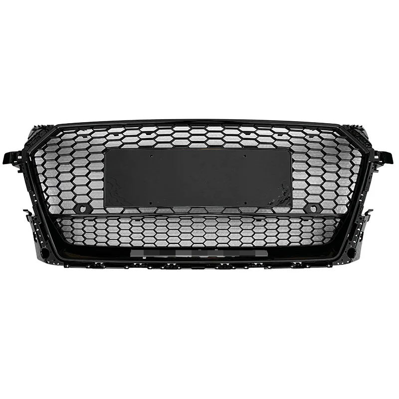 ABS black TTRS grills for Audi TT front bumper radiator honeycomb facelift mesh grille for Audi TTS 2015-2018