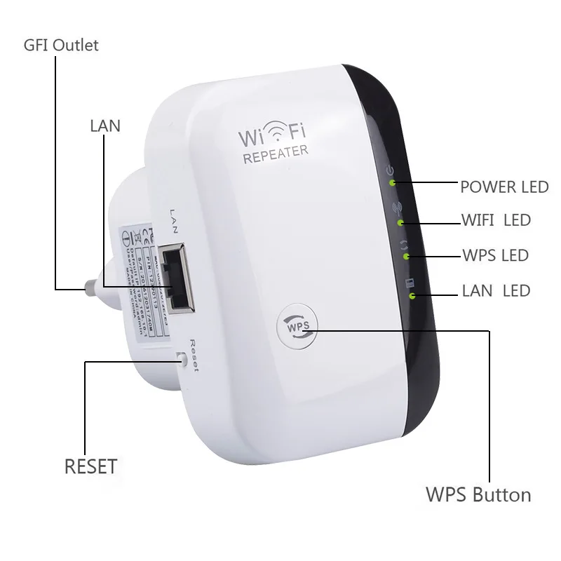 WIFI Repeater Router  Wireless Network  Booster with Ethernet Port Extender Amplifier Signal wifi antenna