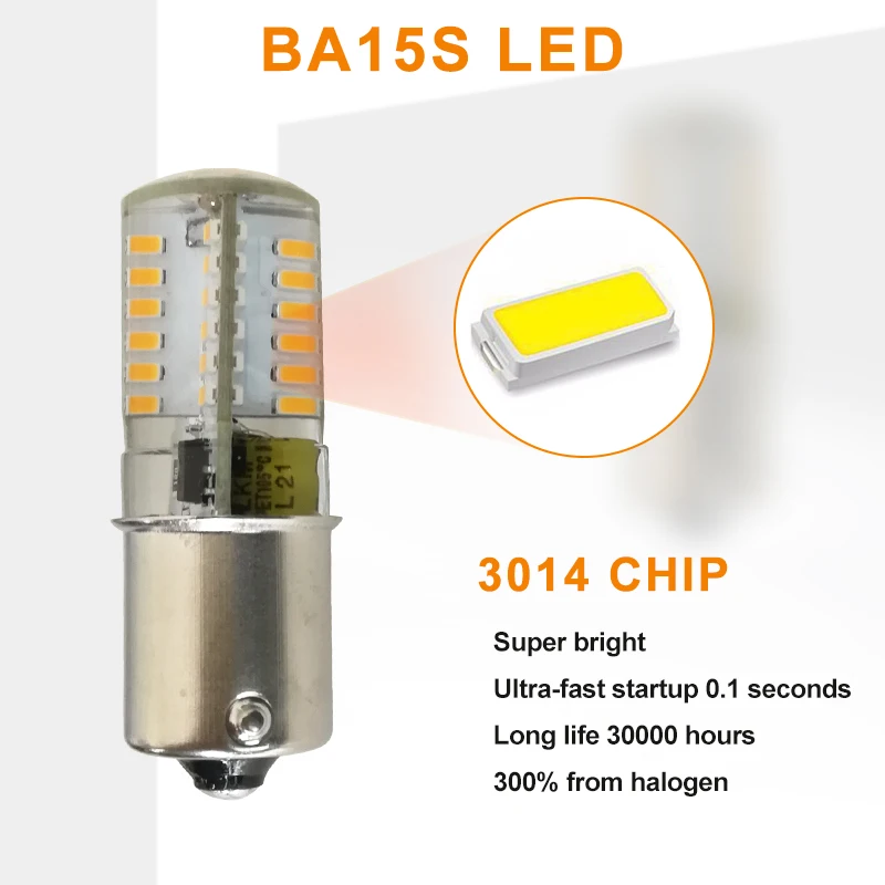 3W BA15D Corn led bulbs DC/AC12V 1156 1157 BA15S LED BULB For Car auto lamp boat bulb Machine indicator lights