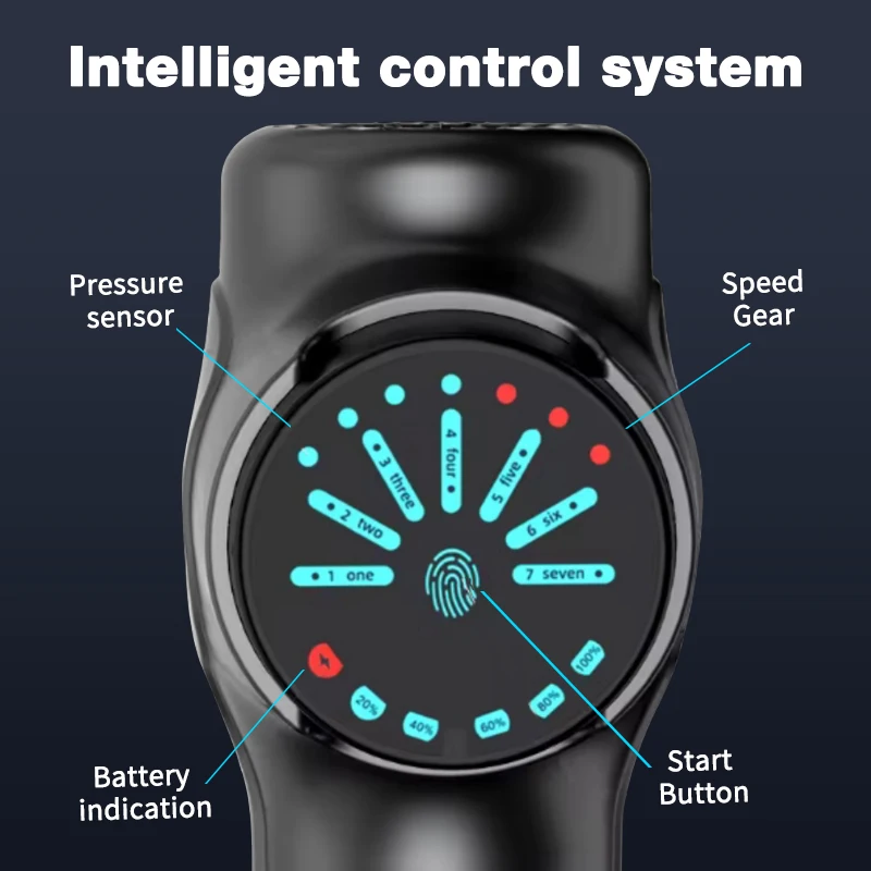 New Products Low Sound Deep Tissue Percussion Massage Gun Hot Dropshipping Product for Body Massage Gun