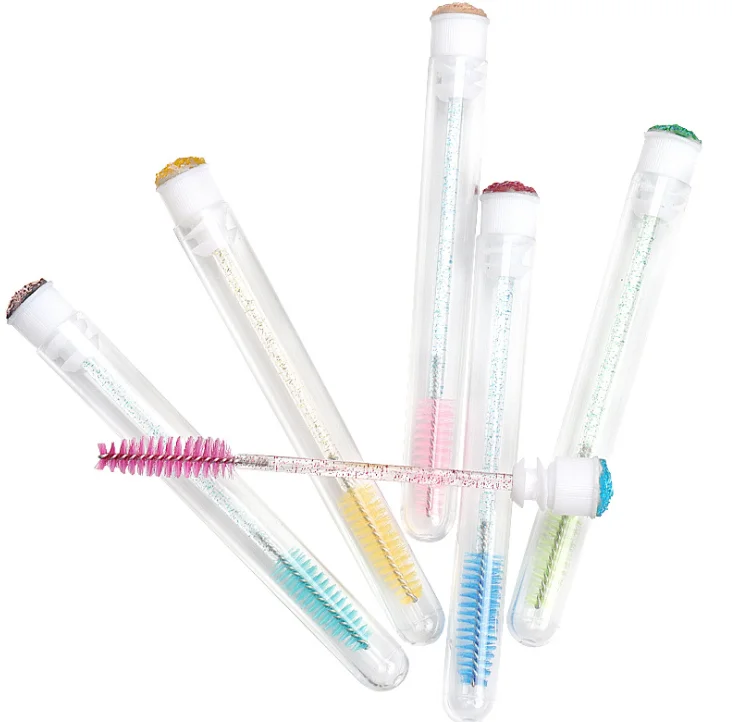 Disposable lash brush mascara wand plastic 50 pieces bag hot selling