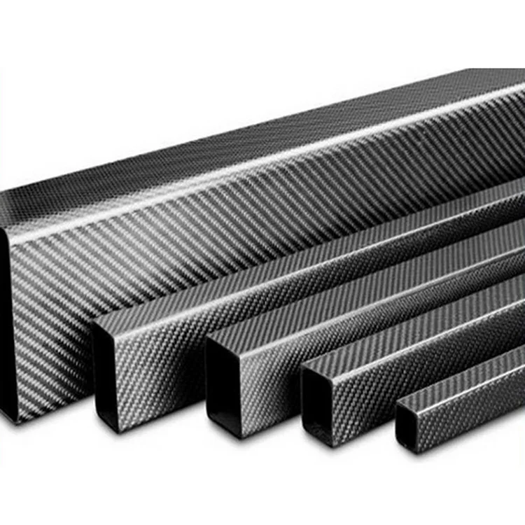 3k plain twill carbon fiber rectangular tube