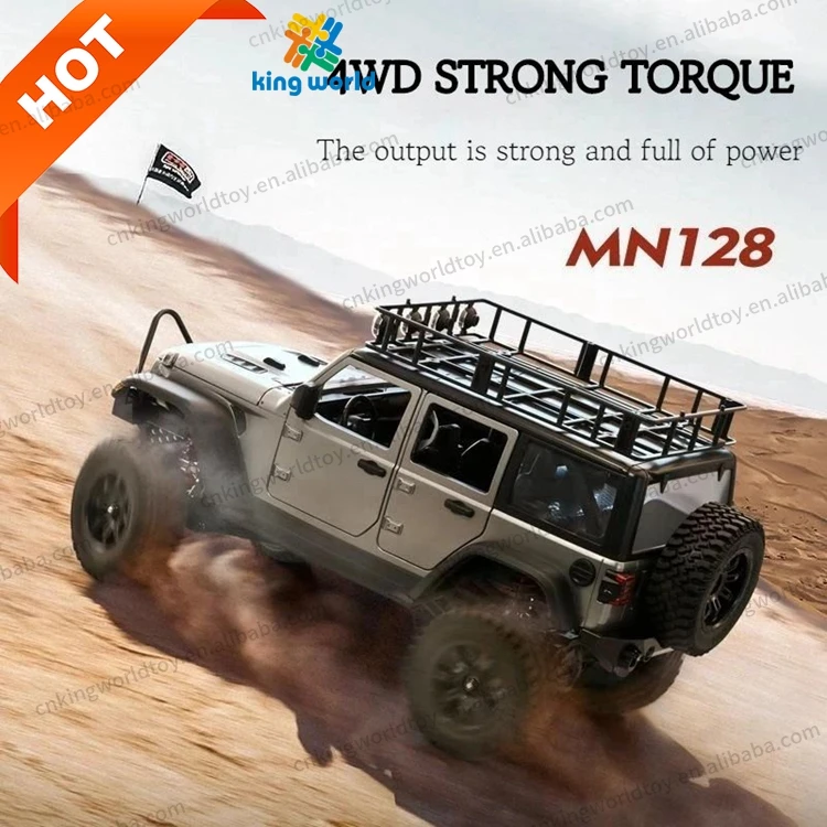 1/12th MN128 Four-wheel Drive RC Model Car RTR Climbing Racing Off-Road Truck with Lights