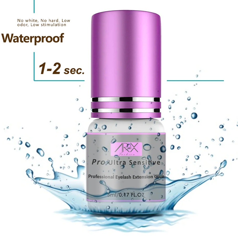 Factory Wholesale pink and gold lash extension glue oem best adhesive diy extensions label clear customized packaging