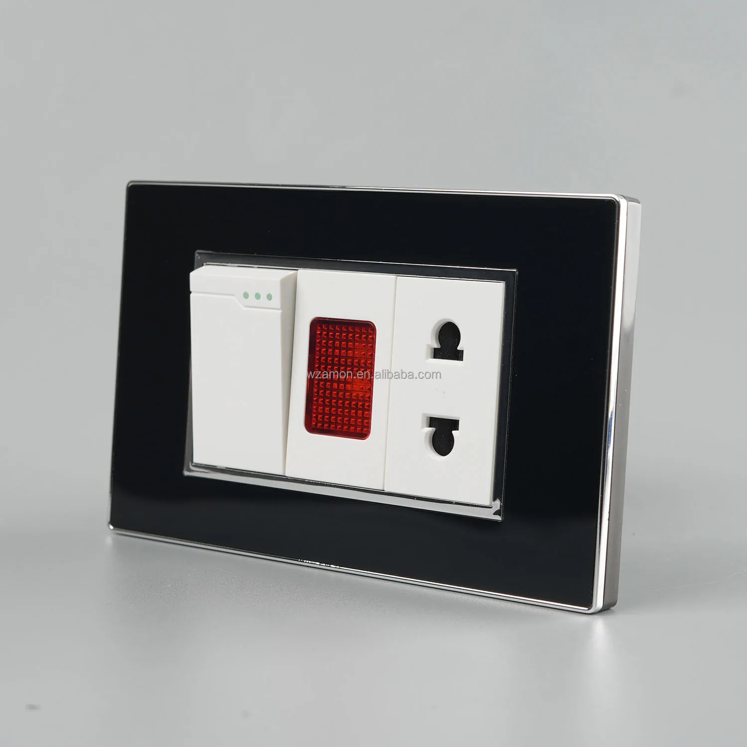 3 Gang Flat Pin Socket Cooker Control Switched Socket House Brand Smart Wall Switches And Socket