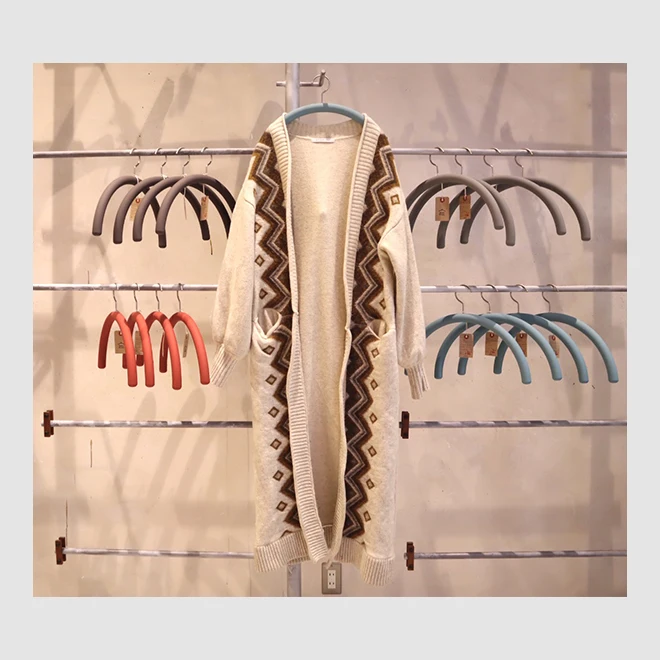 Wholesale Luxury Fancy White Resin Wood Cardboard Coat Clothes Sweater Hangers In Japan