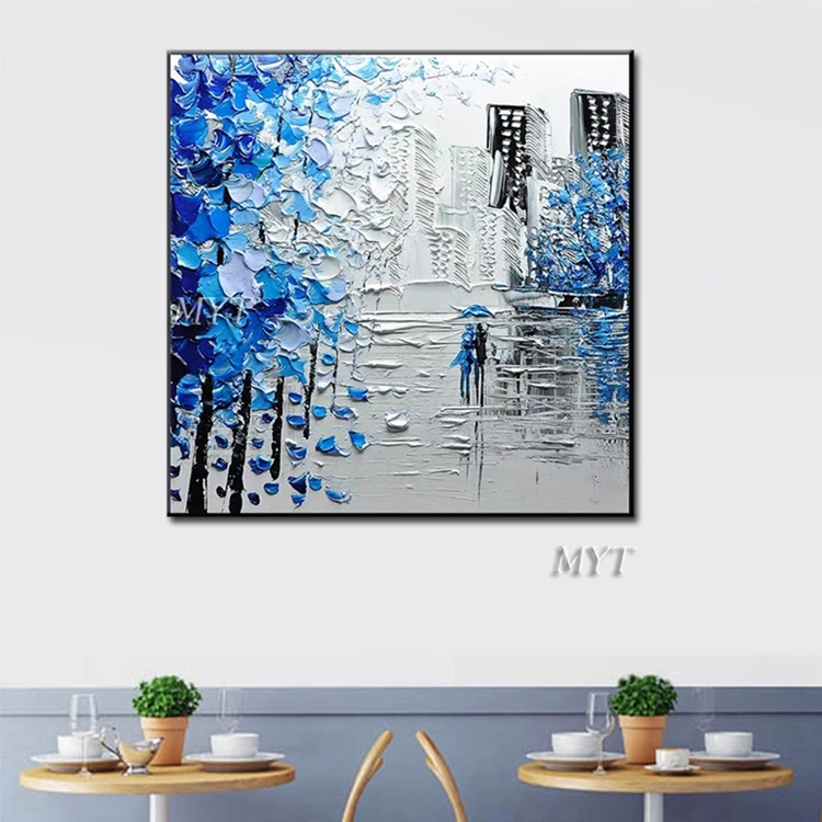 
Hand-painted Abstract 3D Thick Oil Painting Home Decoration Building Wall Art Drawing 