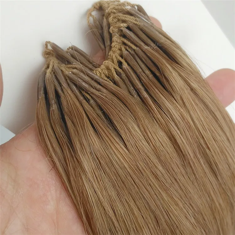 Wholesale Korean Cotton Thread Blonde Remy Human Hair Extensions Brazilian Knot Hair Extension