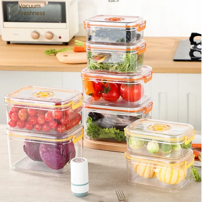 Electric Vacuum Preservation Box Food Grade Home Refrigerator Freshness Seal Microwaveable Freshness Preservation