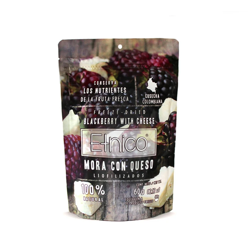 Tropical Fruits Healthy Food Good Taste Freeze-Dried Blackberry Cheese 60g Fruit Snack Dry Fruits In Stock