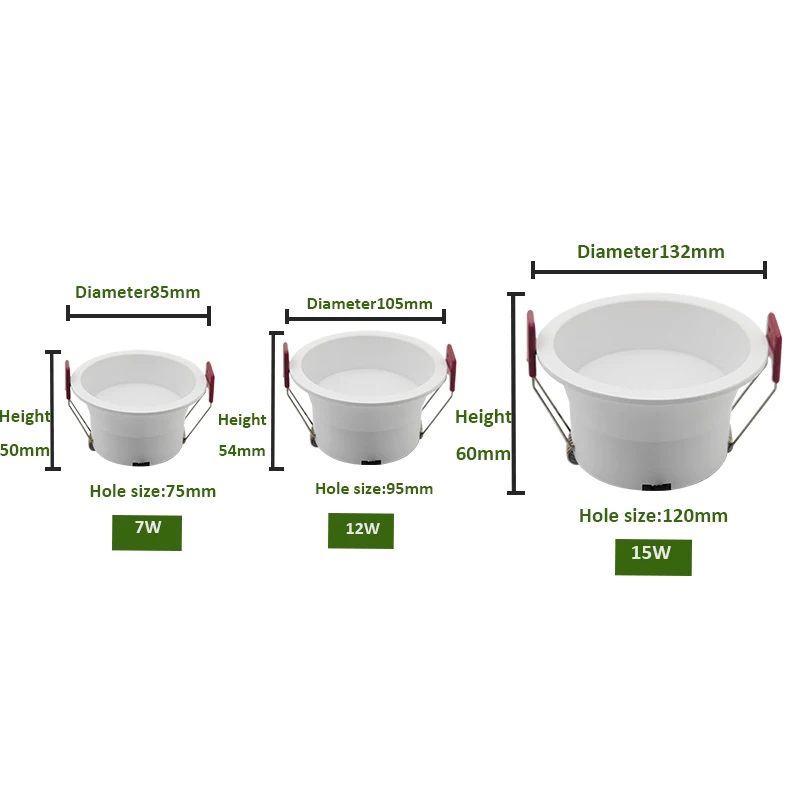 Hot Selling Indoor Down Lights Style Modern Style Anti Glare Brite Spotlight Led Downlight