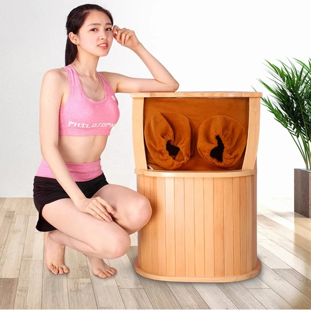 Infrared Dry Wooden Foot Sauna Box