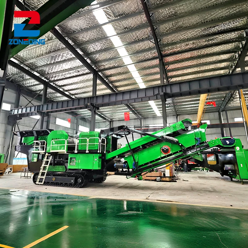 Factory Supply of Quarry Stone Crushing Machines Mobile Hammer Crusher Plant