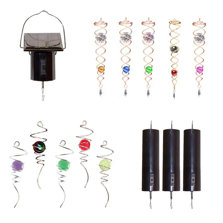 Multi-colored garden decoration wind spinner accessories wind spinner battery motor wind spinner electric motor