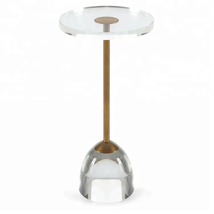 2021 new design clear small acrylic tea side table coffee tables